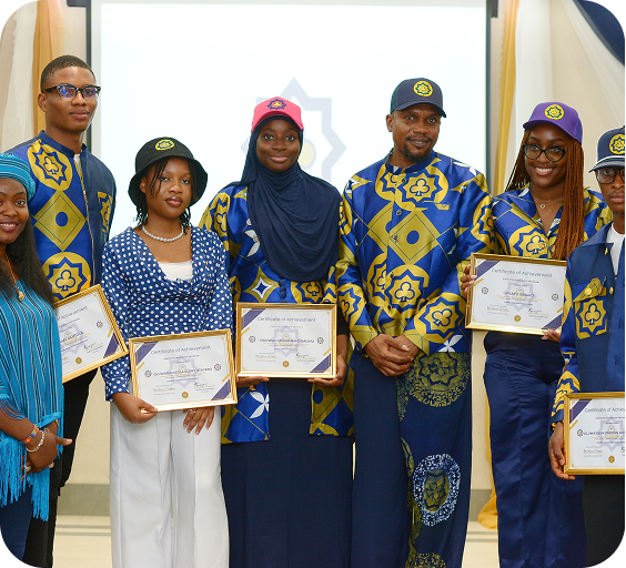 Graduates holding certificates